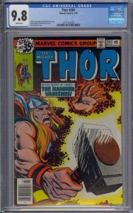 THOR #281 CGC 9.8 KEITH POLLARD WHITE PAGES 023