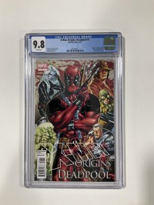X-Men Origins Deadpool 1 Cgc 9.8 white pages Marvel 