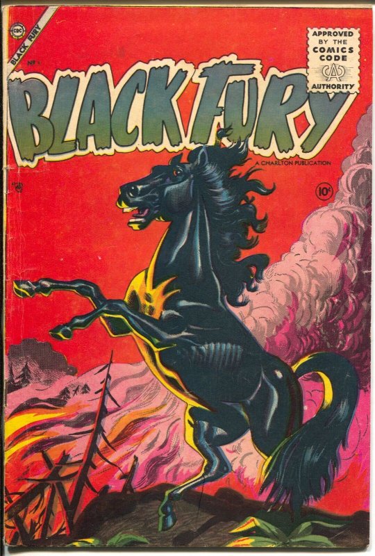 Black Fury  #1 1955-Charlton-1st issue-10¢ cover price-FN