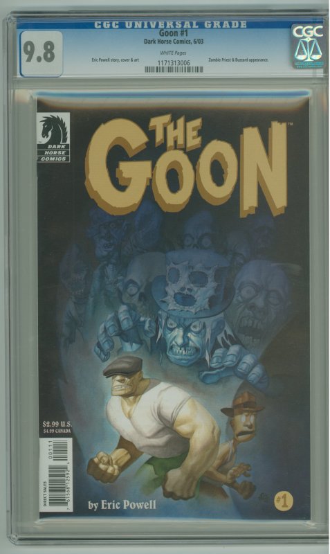 Goon #1 2003 CGC 9.8 White pages