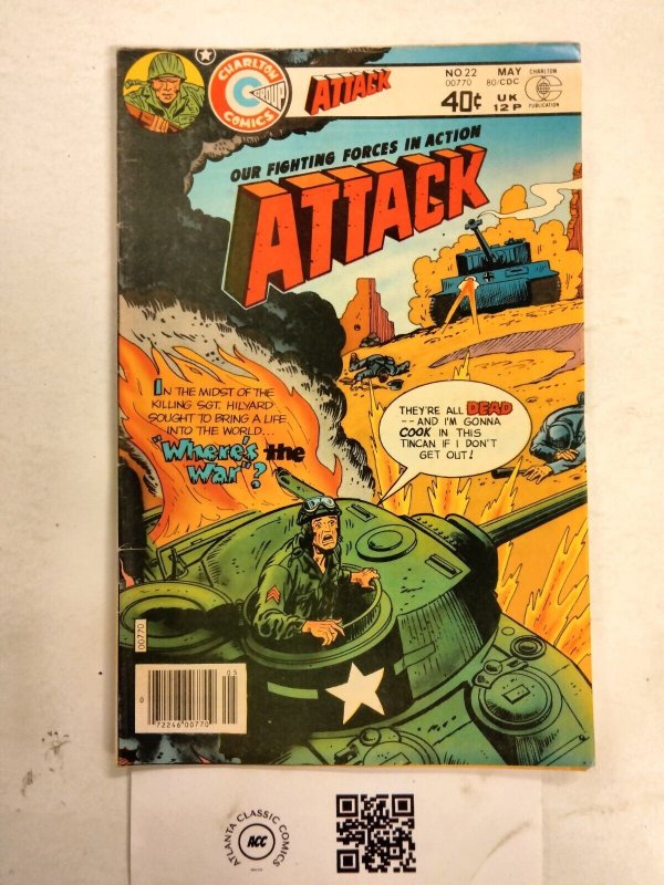 Attack #22 VF-NM Charlton Comic Book 12 TJ71