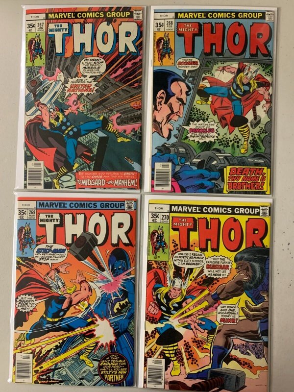 Mighty Thor bronze-age comics lot #208-270 newsstand 44 diff avg 5.0 (1973-78)