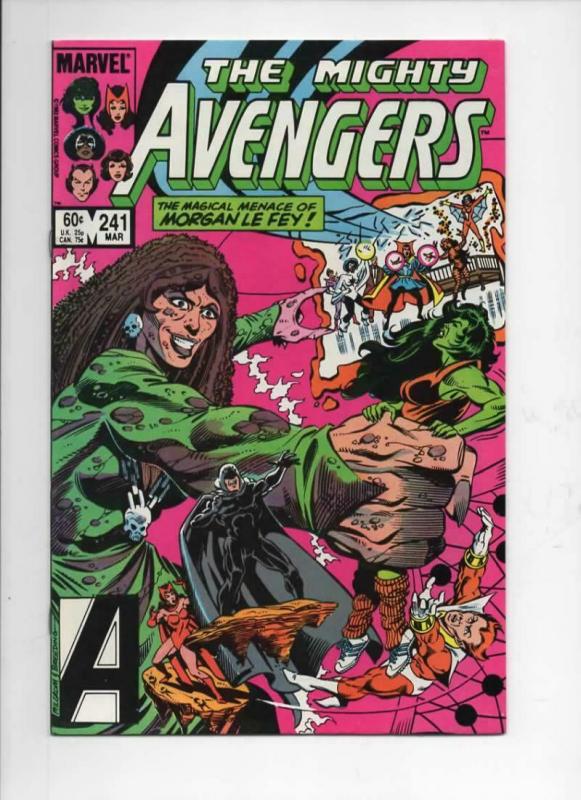 AVENGERS #241, NM, Morgan Le Fey, Captain Marvel, 1963 1984,more Marvel in store