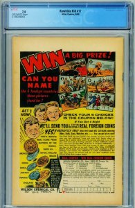 Rawhide Kid #17 CGC 7.0 1960-ORIGIN ISSUE-Kirby 2138336002