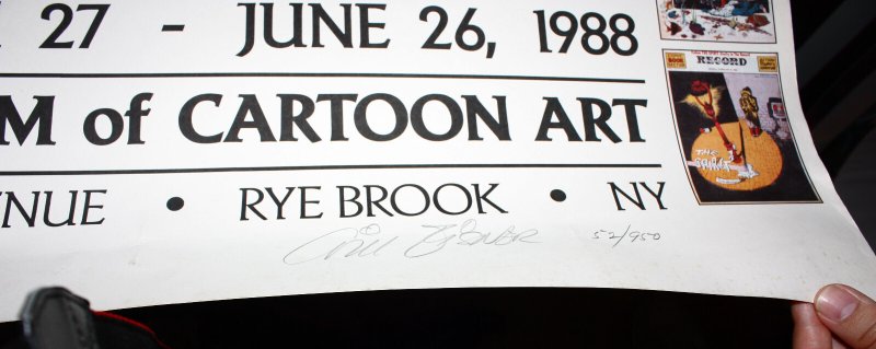 1988 Art of Will Eisner Retrospective Flyer/Poster - Signed by Will Eisner