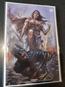 DCeased #1 Exclusive Lucio Parrillo VIRGIN Variant Cover