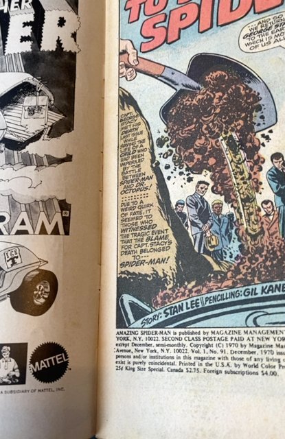 The Amazing Spider-Man #91 (1970)Stan lee and gil kane
