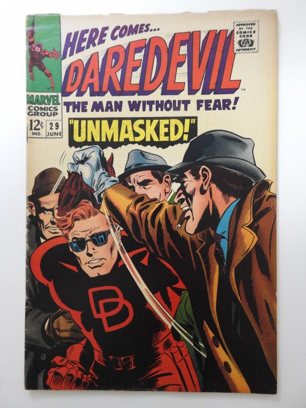 Daredevil #29 (1967) DD Unmasked!?! Sharp VG Condition!! Awesome Read!