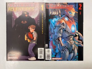 3 MARVEL comic book Ultimate Adventures #1 Ultimates #2 Vision #0 55 KM10
