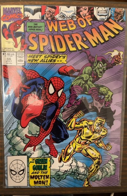 Web of Spider-Man #66 (1990) Spider-Man 
