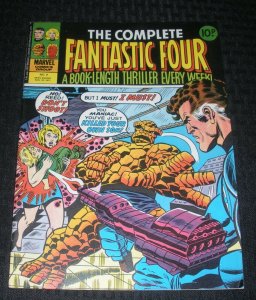 1977 The Complete FANTASTIC FOUR #9 FVF 7.0 UK Weekly Buscema & Sinnott