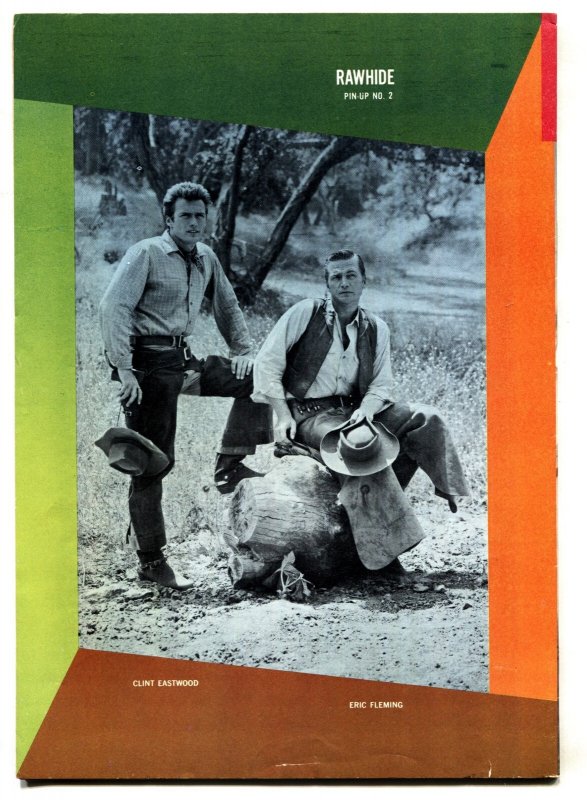Rawhide #2 1963- Clint Eastwood & Eric Fleming photo cover VF