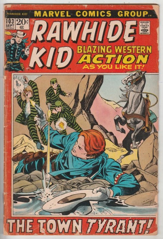 Rawhide Kid #103 (Sep-72) GD Affordable-Grade Rawhide Kid