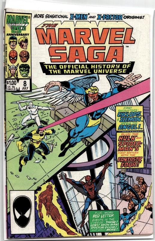 The Marvel Saga The Official History of the Marvel Universe #8 (1986) Marvel ...