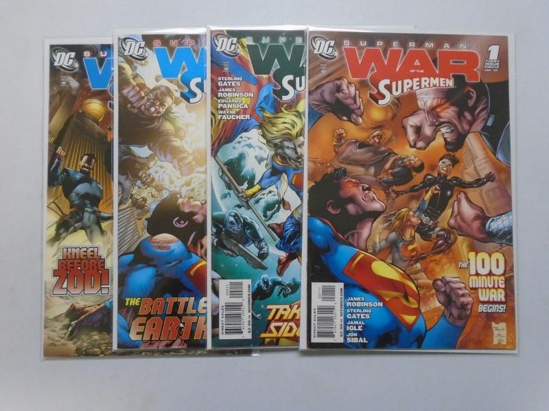 Superman War of the Supermen Set:#1-4, 8.0/VF (2010)