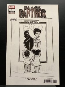 Black Panther #1 Tom Beland Black and White Variant (2018)