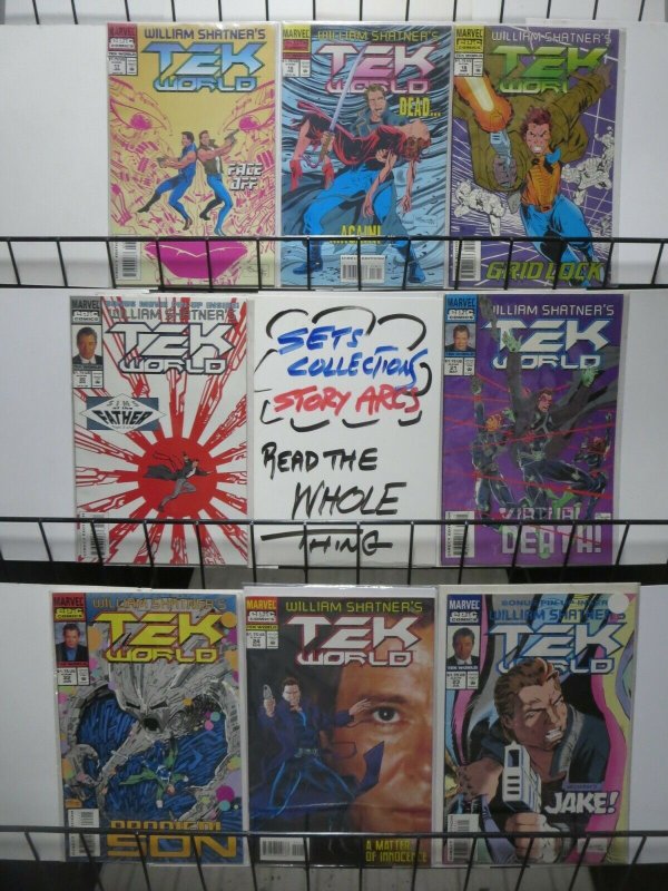 TEK WORLD (1992 EPIC) 1-24 WILLIAM SHATNER'S complete!