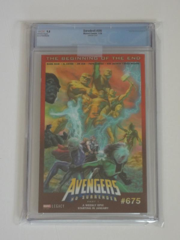 Daredevil #595 CGC 9.8; Lenticular homage to X-Men #135! Hammerhead appearance!!