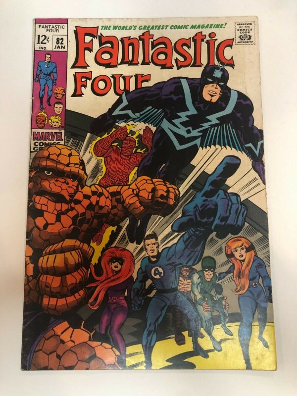 Fantastic Four #82 (1969) VG - The Mark of--the Madman!   White/Near White Pages