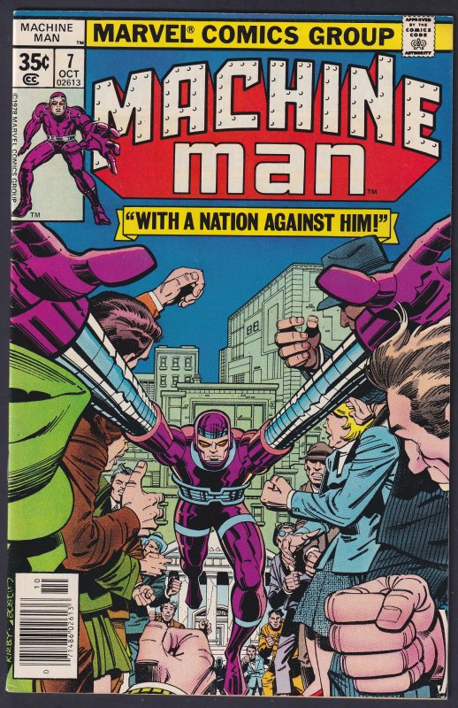 Machine Man 7 (1978) VF Bronze Age Marvel Comics