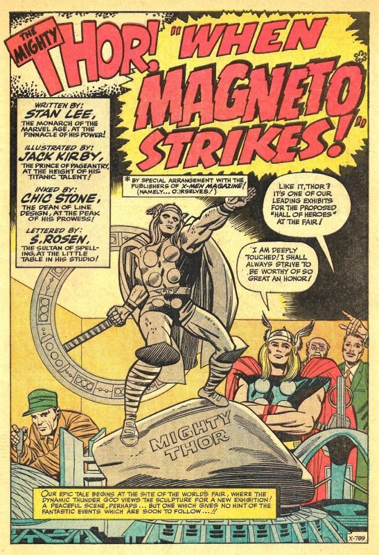JOURNEY INTO MYSTERY #109 (Oct1964) 5.0 VG/FN Jack Kirby MAGNETO 1st JIM crssovr