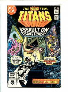 New Teen Titans 2PC #7-8 - KEYS / Origin Cyborg (8.0/8.5) 1981
