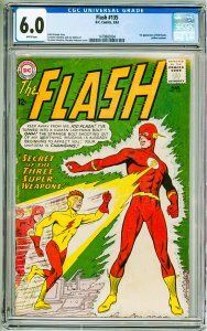 The Flash #135 (1963) CGC 6.0! White Pages!