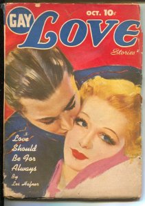 Gay Love Stories 10/1944-Columbia-pulp fun-pin-up girl cover-VG