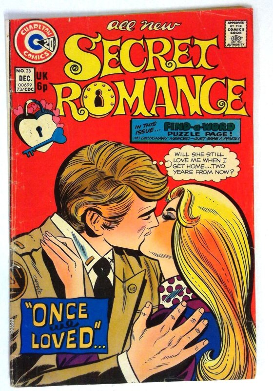 Secret Romance #28 (1973) Charlton VG