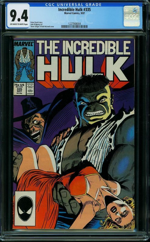 Incredible Hulk #335 (1987) CGC 9.4 NM