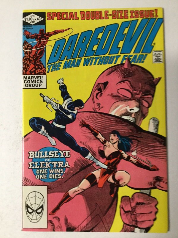 Daredevil 181 Nm Near Mint Death Of Elektra Marvel