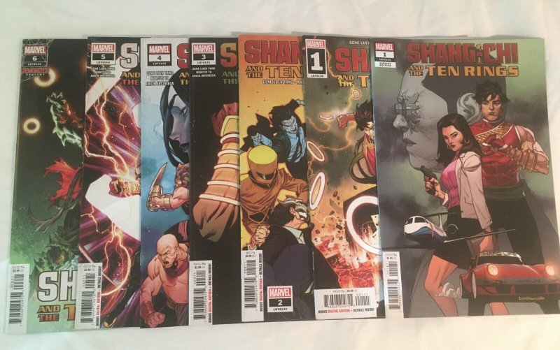 SHANG-CHI AND THE TEN RINGS #1, 2, 3, 4, 5, 6 VFNM Condition