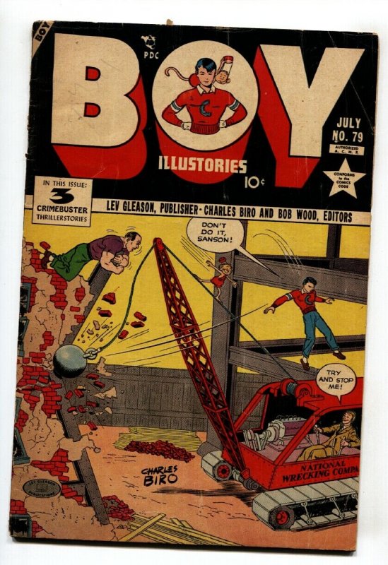 BOY COMICS #79 1952-CHARLES BIRO-Wrecking Ball cover