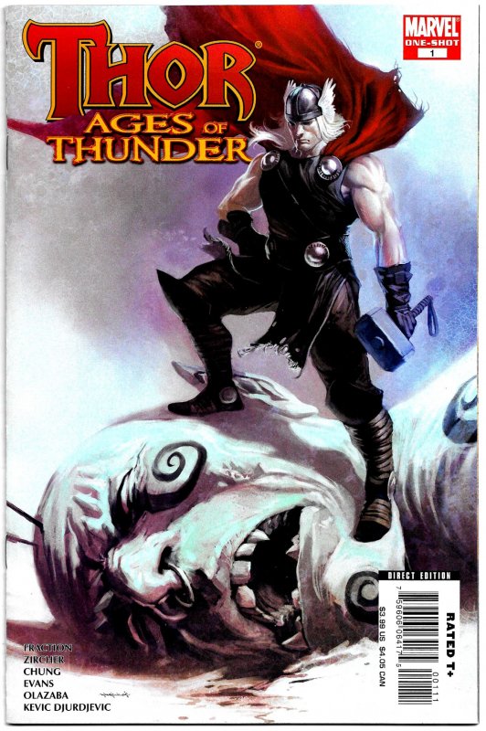 THOR: AGES OF THUNDER #1 (June 2008) & REIGN OF BLOOD #1(Aug 2008) Painted Story