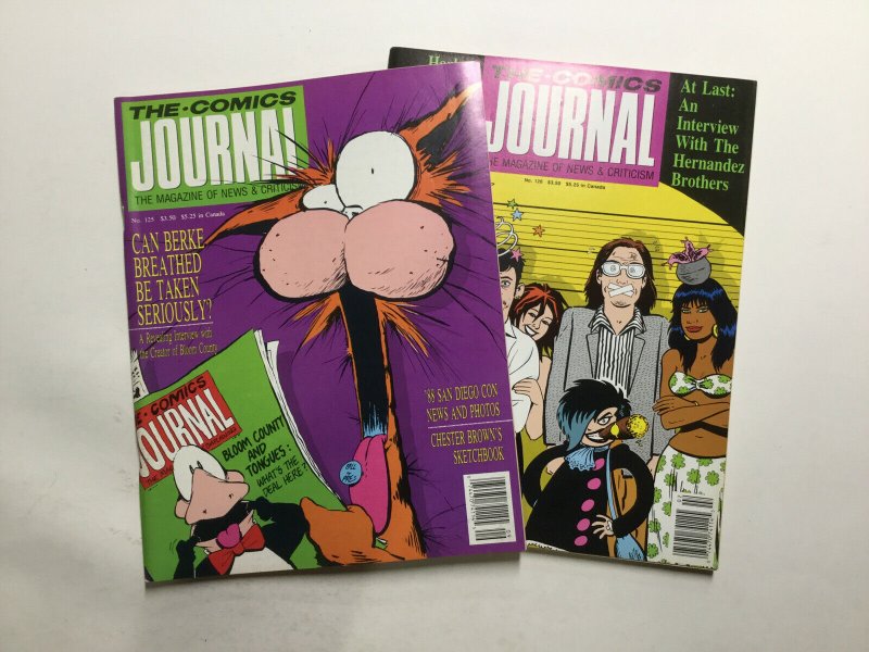 Comics Journal 121-126 Magazine Lot Very Fine Vf 8.0 Pacific Comics