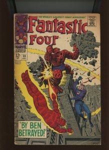 (1967) Fantastic Four #69: SILVER AGE! BY BEN BETRAYED! (2.0/2.5)