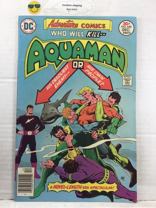 Adventure comics 448-(1976) vfn Aquaman