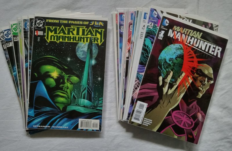 Martian Manhunter set of 24 comics 2015 #1-12 1998 #1,3,4,12 Jemm +