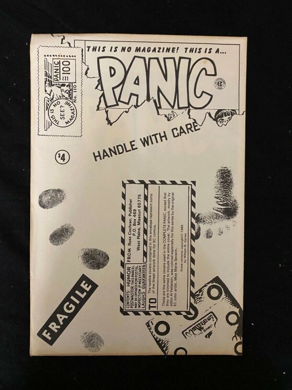 Panic 12 Cover Portfolio Russ Cochran EC comics 1985