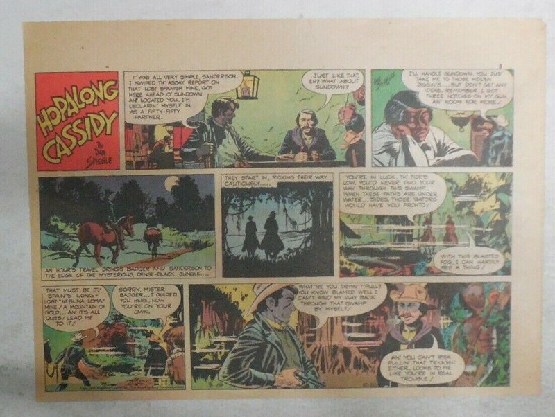 Hopalong Cassidy Sunday Page by Dan Spiegle from 12/20/1953 Size 7.5 x 10 inches