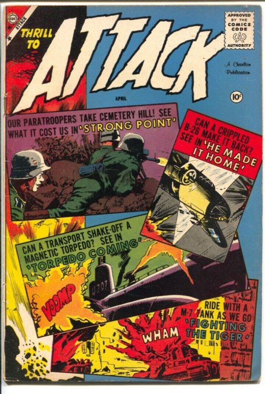 Attack #57 1959-Charlton-Sam Glanzman cover & story art-G/VG