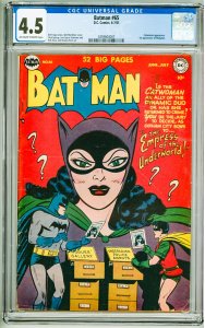 Batman #65 (1951) CGC 4.5! OWW Pages!