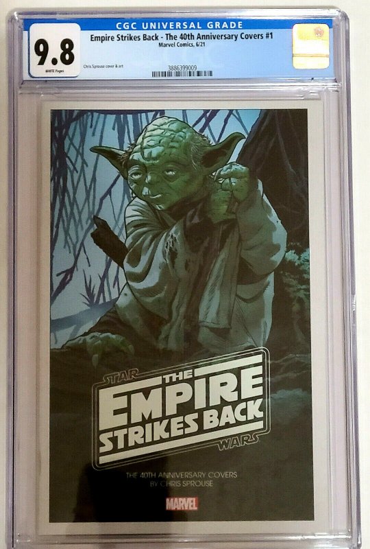 Empire Strikes Back 40th Anniversary Covers #1 Yoda Cover Marvel 2021 CGC 9.8