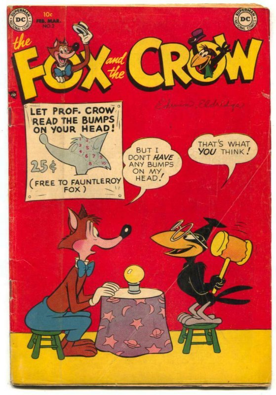 Fox And The Crow #2 1952-DC COMICS RARE KEY ISSUE VG+