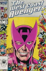 WEST COAST AVENGERS #14, VF/NM, Wonder Man, HawkEye, Iron Man, Tigra, 1985 1986