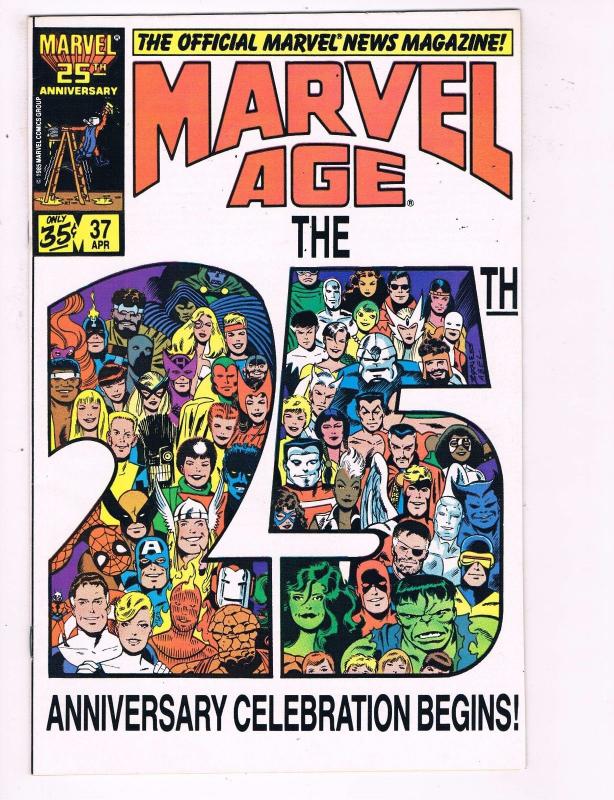 The Official Marvel News Magazine Marvel Age #37 VF Marvel Comic Book DE7