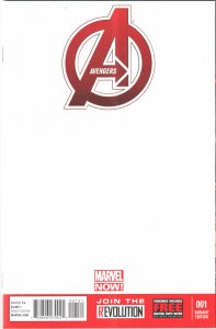 Avengers #1 Blank Cover (2013) The Avengers [Key Issue]