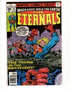 The Eternals #16 (1977) THE THING IN THE BIG CITY CRYPT! Jack Kirby / ID#390