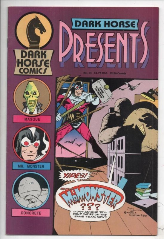 DARK HORSE PRESENTS #12, VF, Concrete, Chadwick,1986 1988, Mask Masque