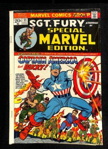 Special Marvel Edition #11 Captain America Sgt. Fury #13 Reprint!